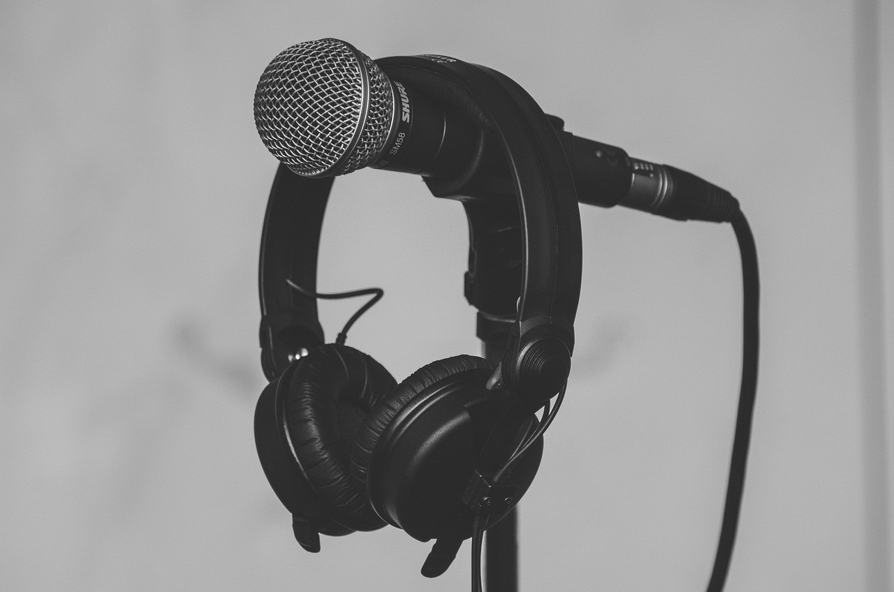 Representative image: voice recording microphone