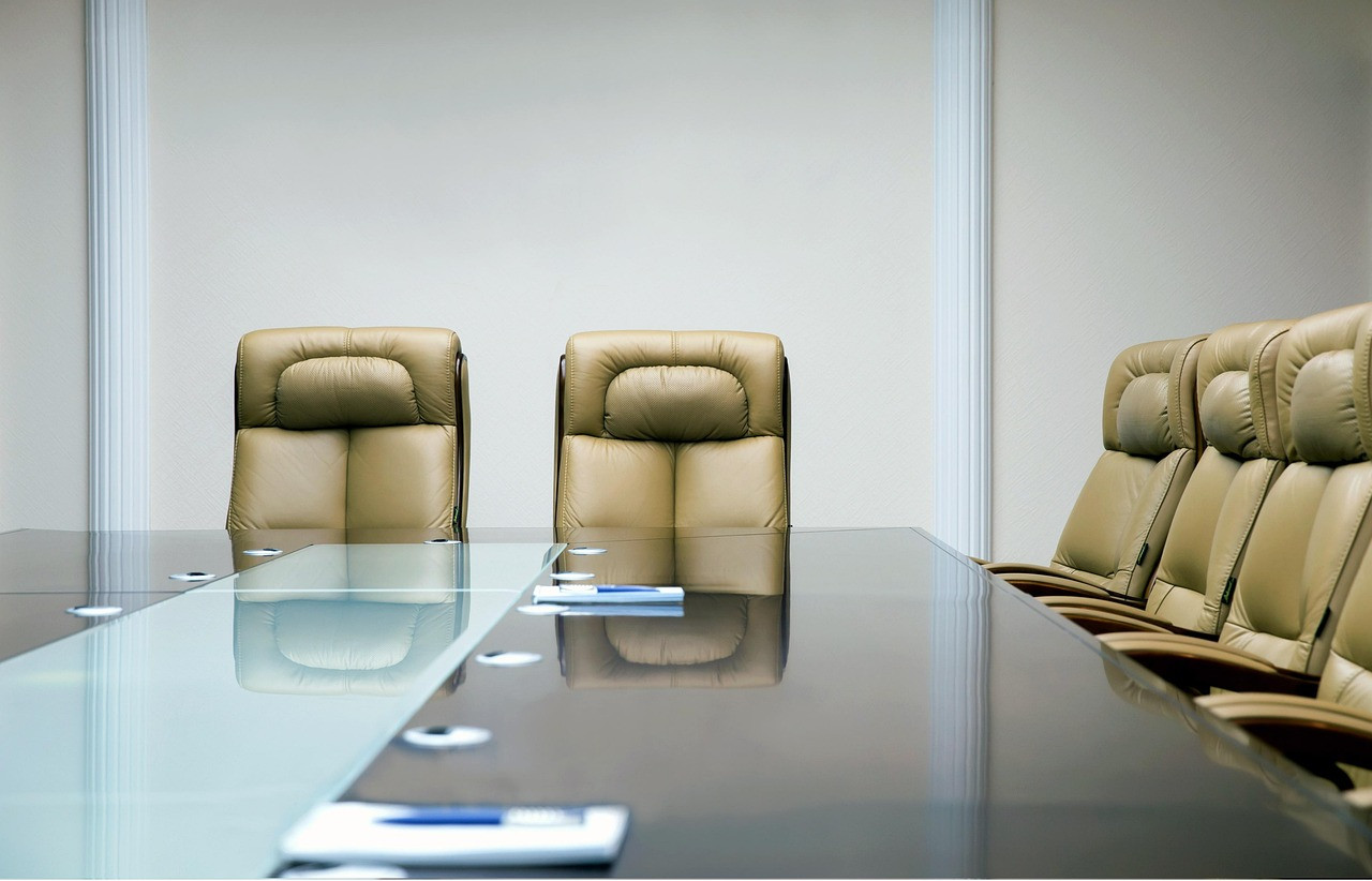 Representative image: corporate boardroom table