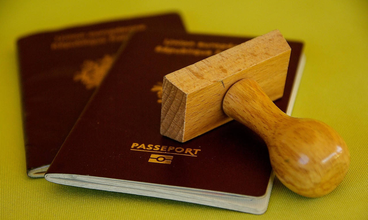 Representative image: passport visa documents