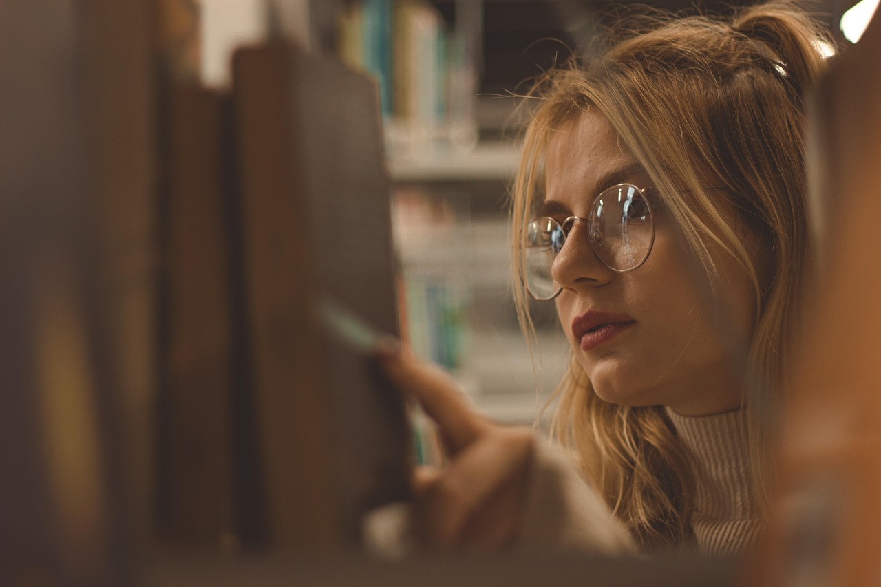 Representative image: students studying in library