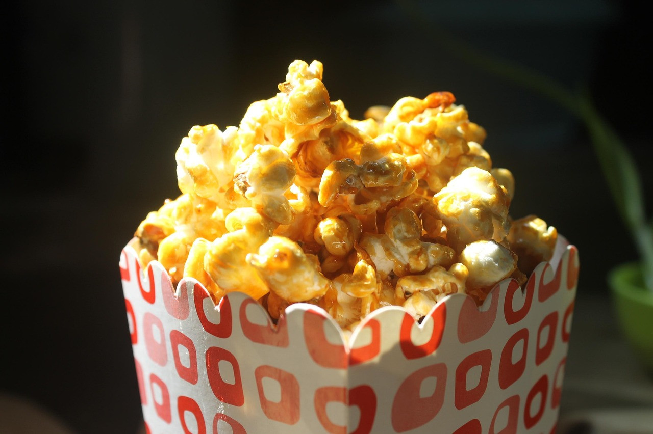 Representative image: popcorn movie night