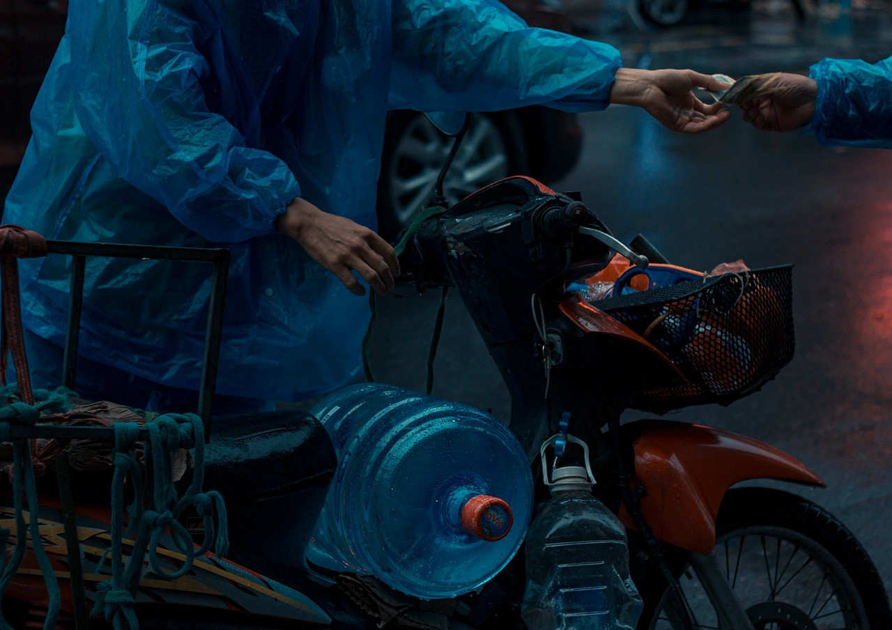 Representative image: delivery rider on motorbike