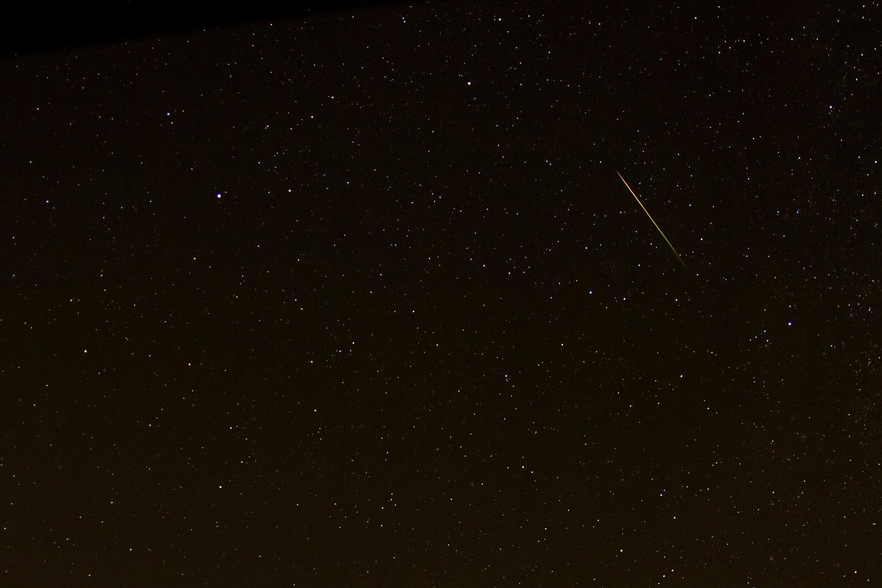 Representative image: meteor shower night sky