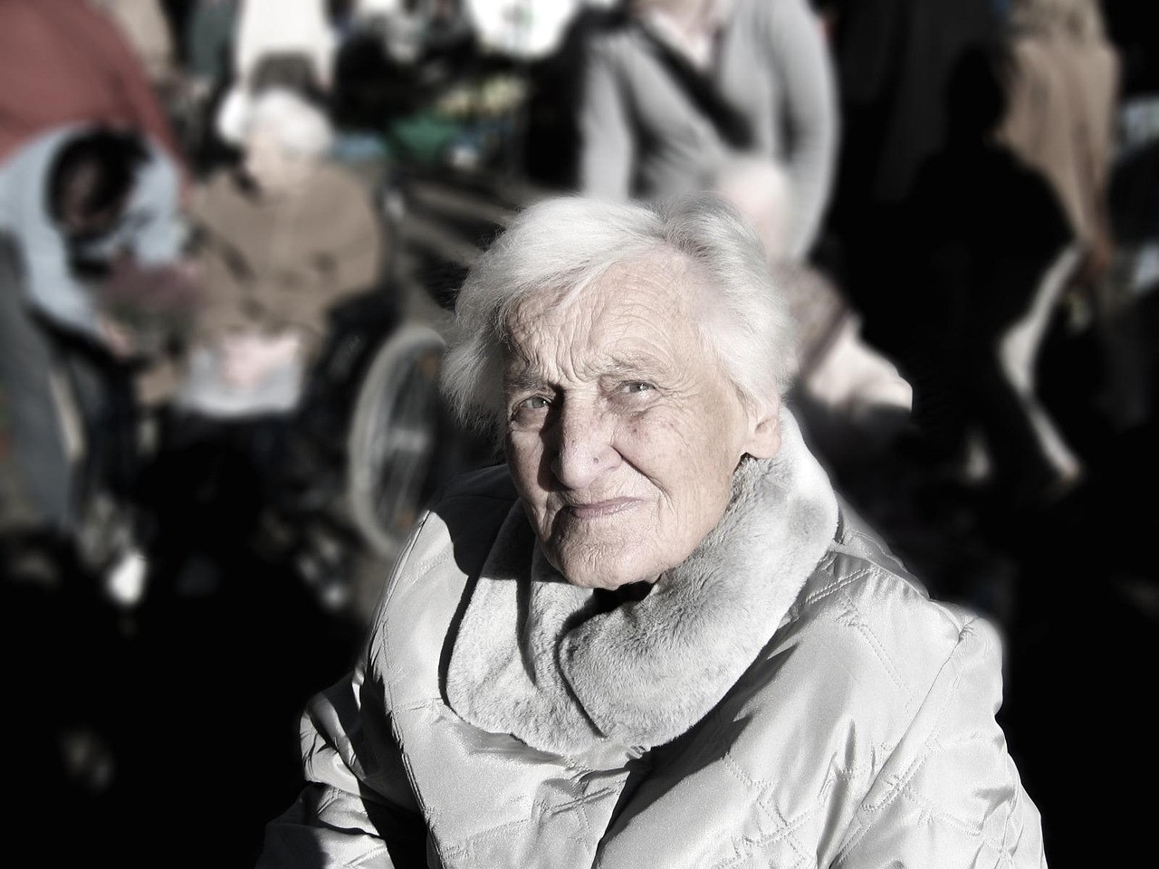 Representative image: elderly woman eating meal