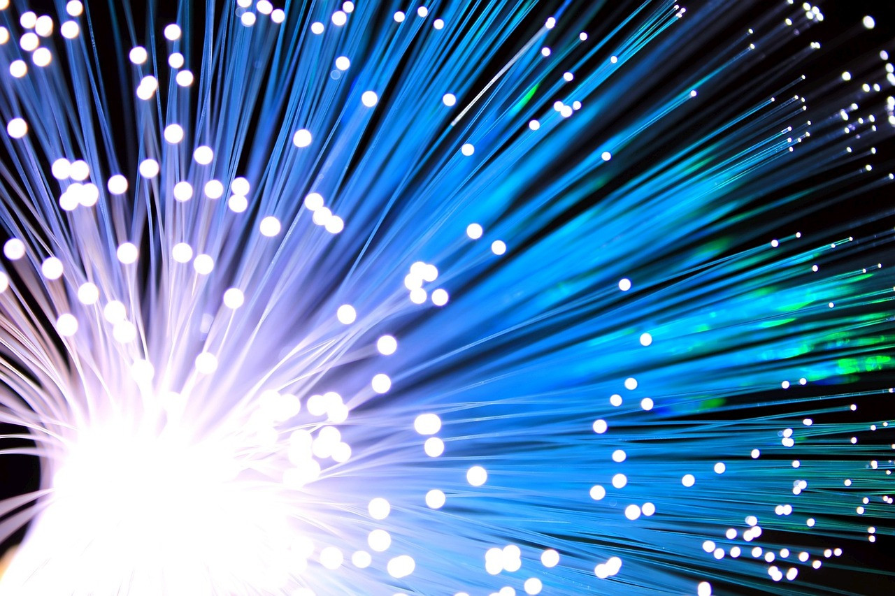 Representative image: fiber optic cables light
