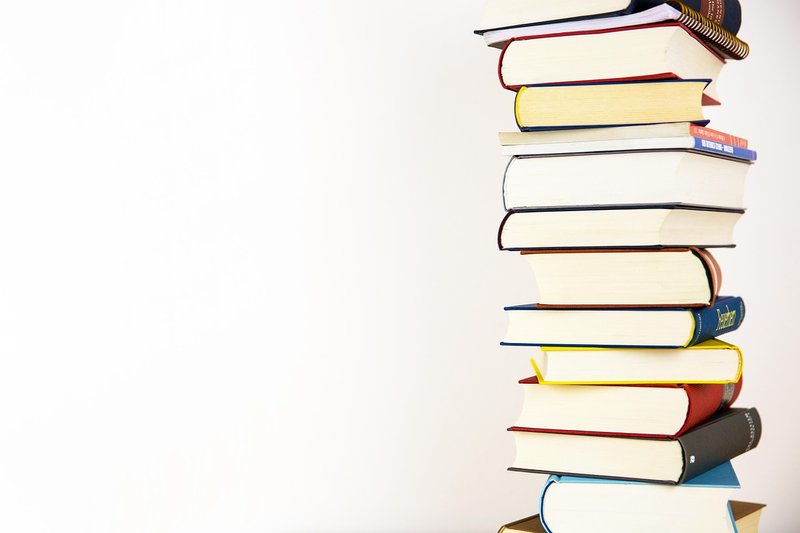 Representative image: stack of books