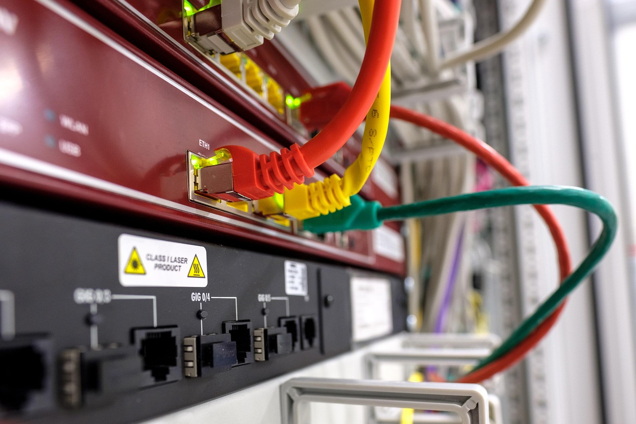 Representative image: server rack cables