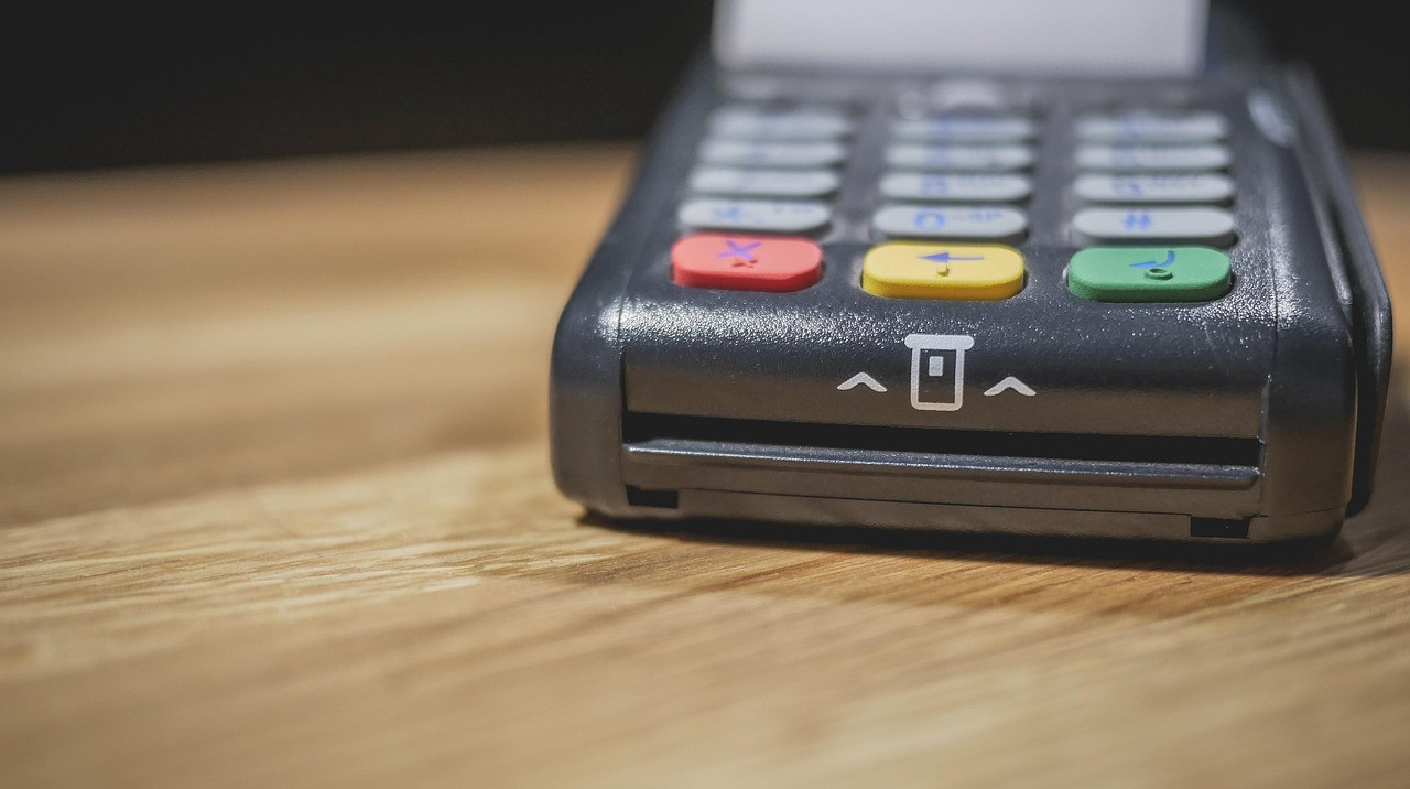Representative image: card payment terminal shop