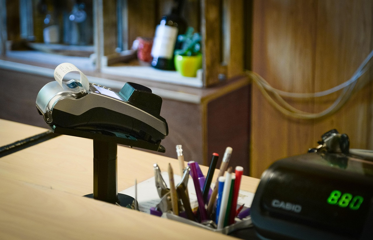 Representative image: card payment terminal shop counter