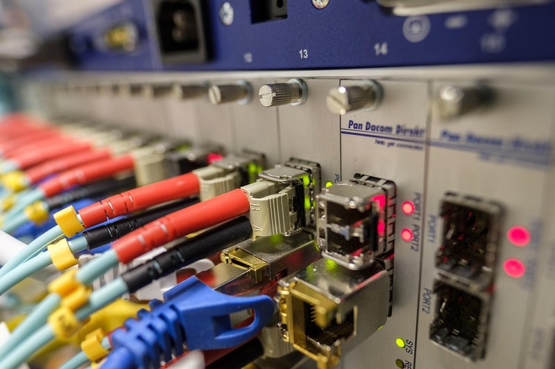 Representative image: network server cables