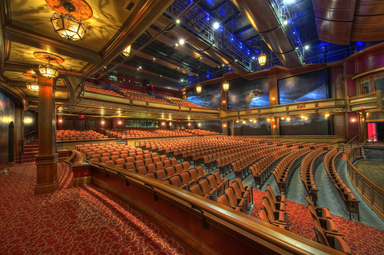 Representative image: cinema hall seats screen