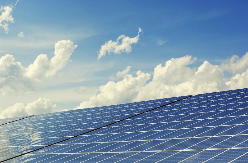 Representative image: solar panels and home battery