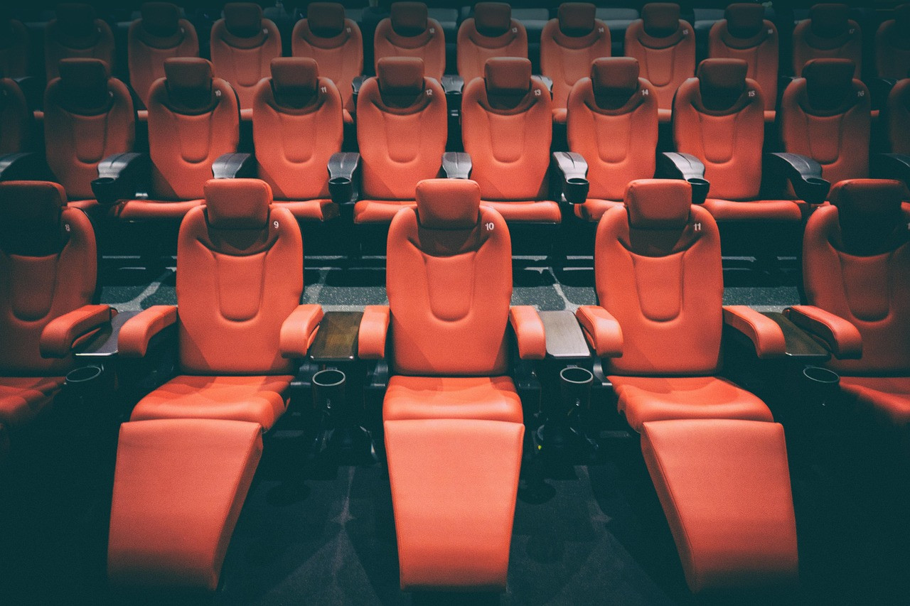 Representative image: cinema theatre seats screen