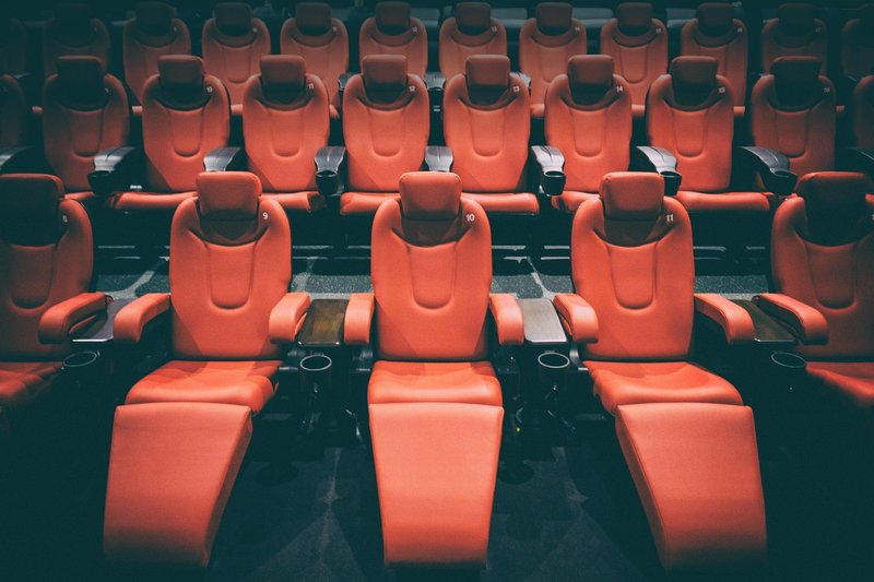 Representative image: cinema theatre seats screen