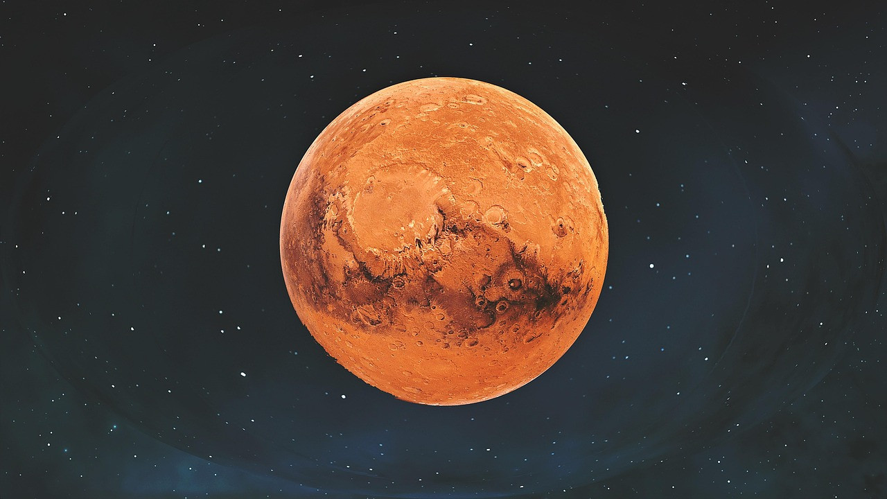 Representative image: red planet mars surface
