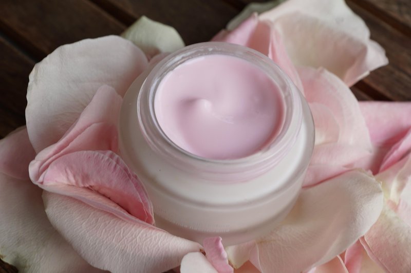 Representative image: skincare cream jars on table