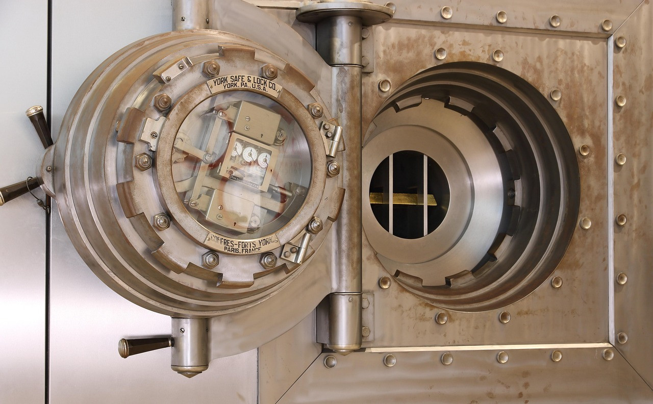 Representative image: bank vault door