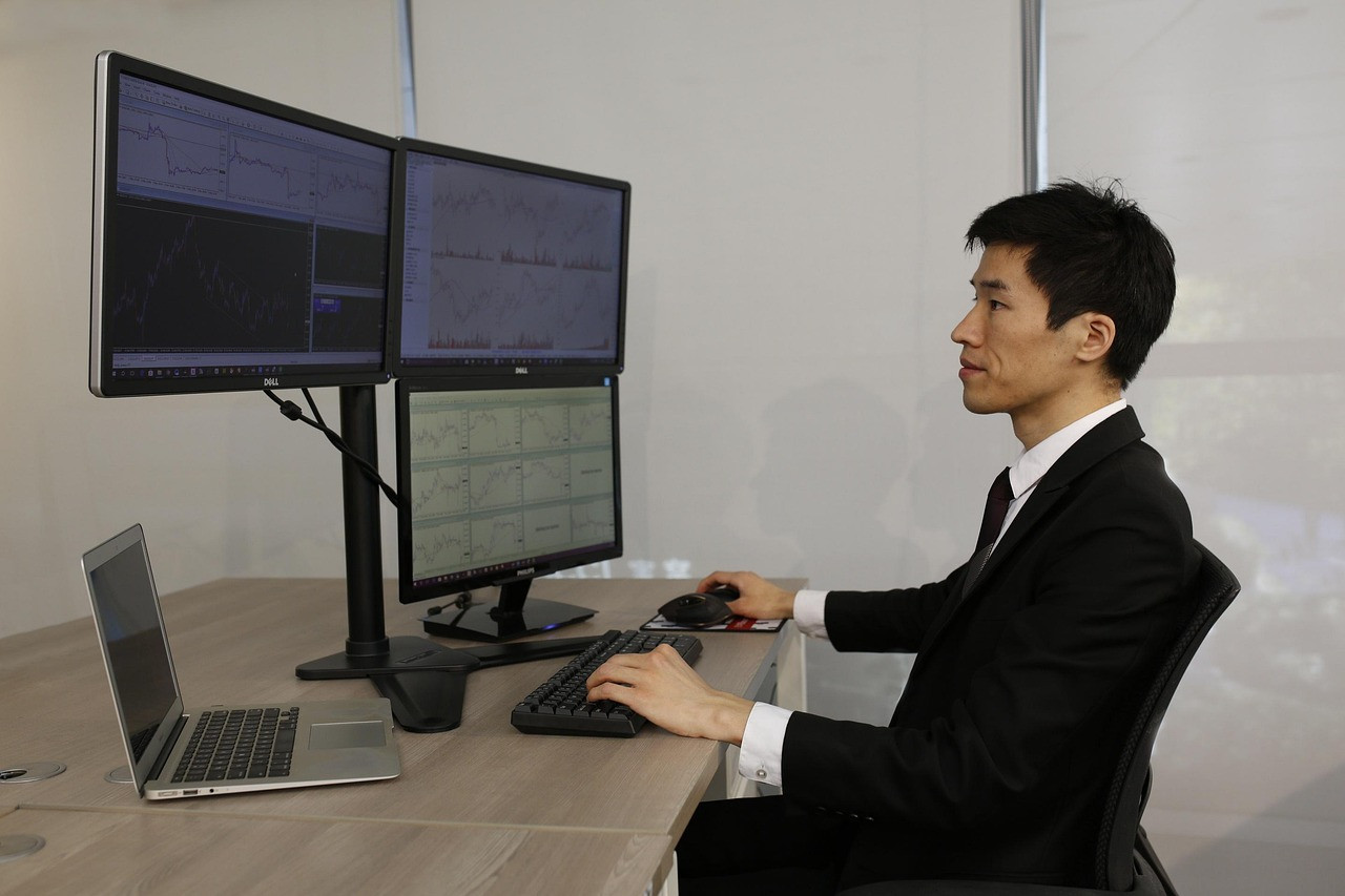 Representative image: stock chart monitor