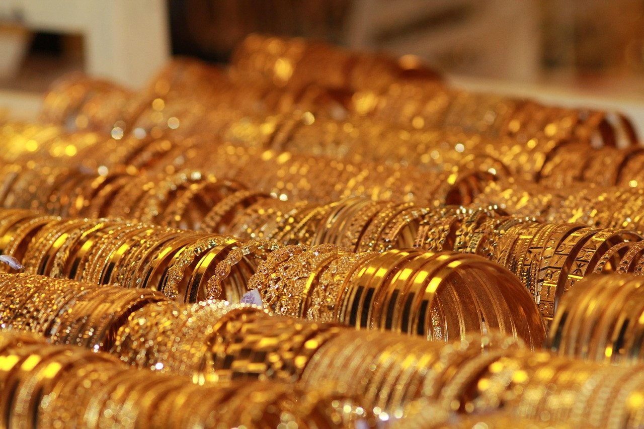 Representative image: gold jewellery display