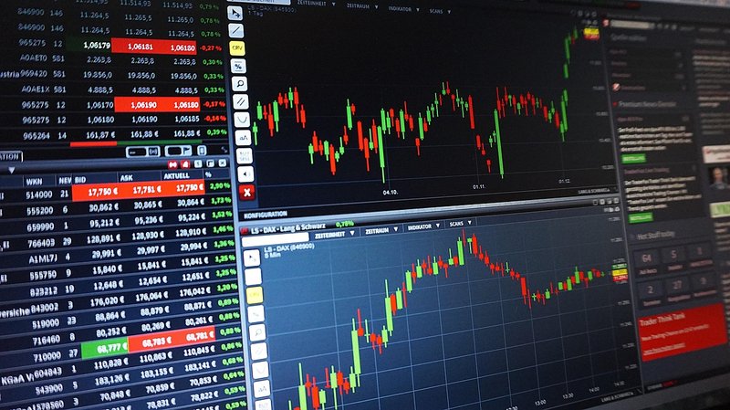 Representative image: stock exchange chart