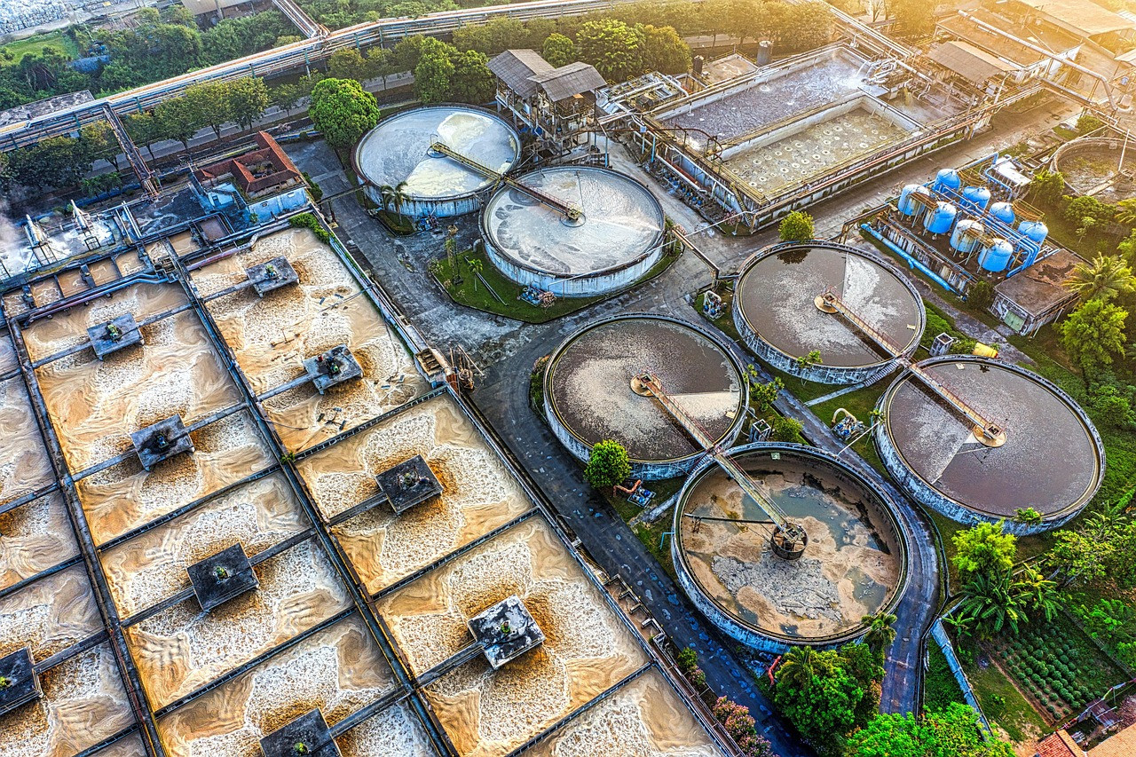 Representative image: wastewater treatment plant tanks