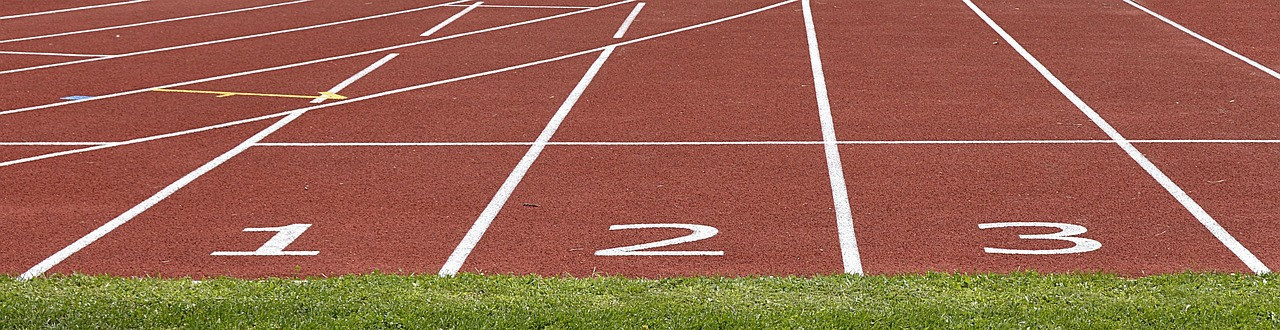 Representative image: running track lanes stadium