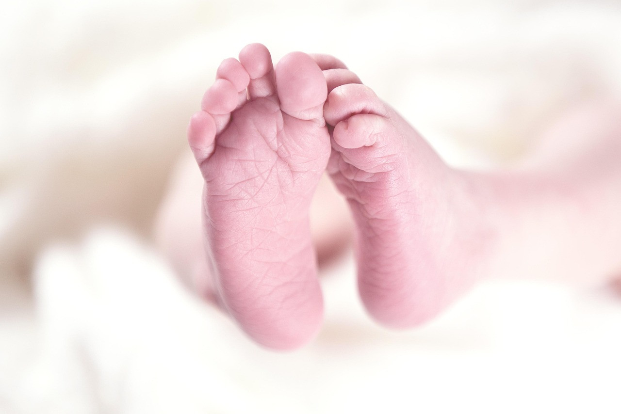 Representative image: newborn baby feet