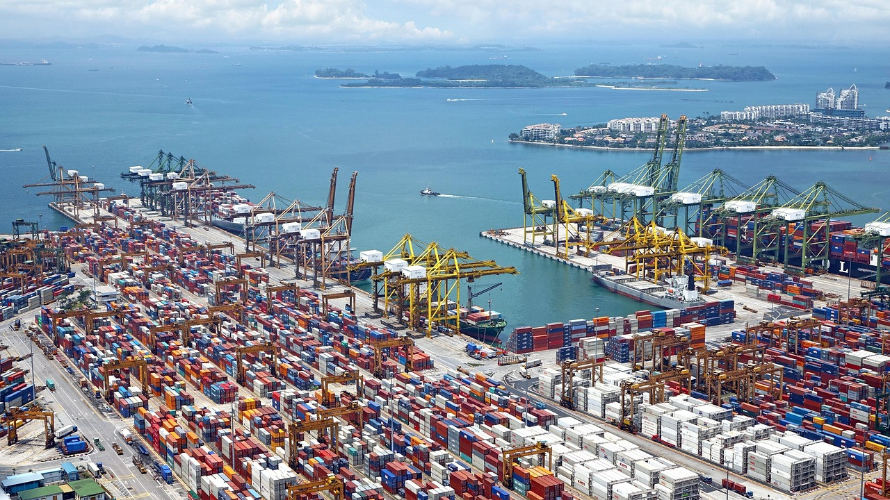 Representative image: shipping containers at port
