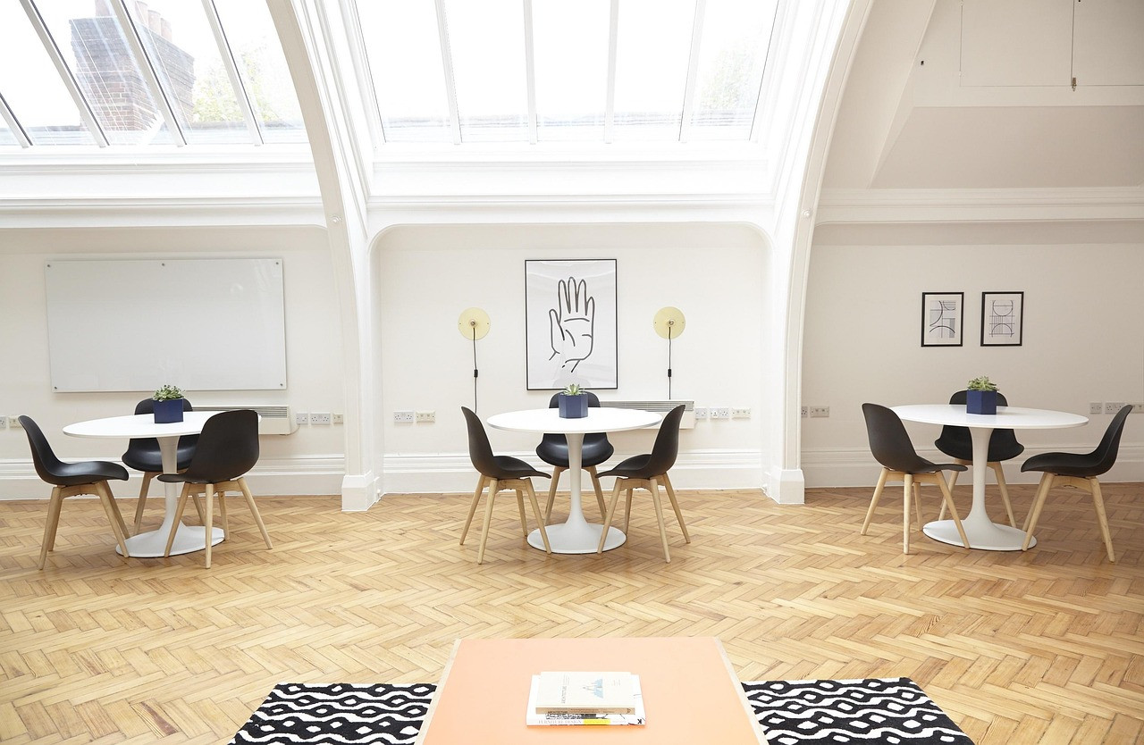 Representative image: coworking office desks