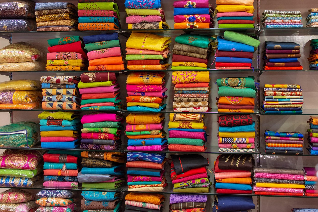 Representative image: embroidered saree fabric