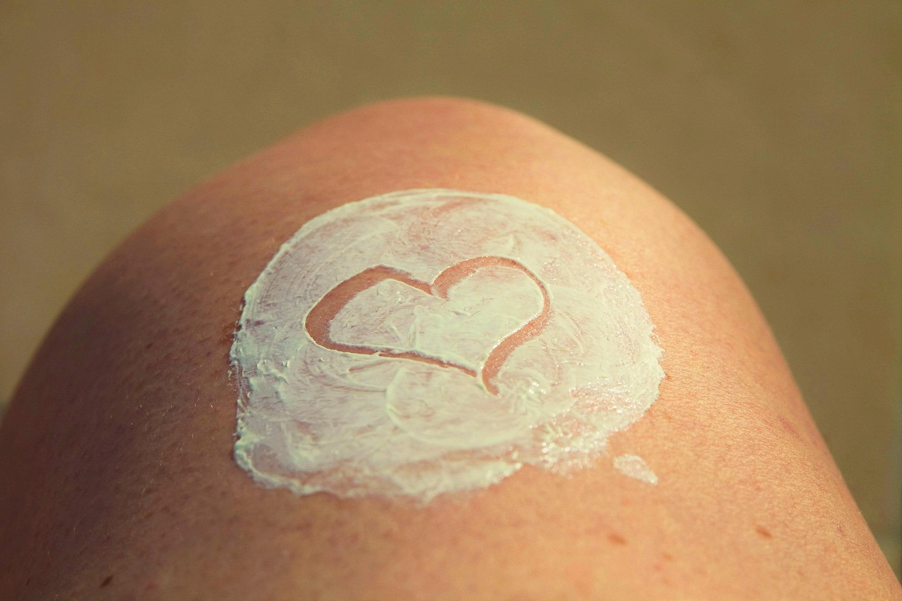 Representative image: sunscreen lotion bottle beach