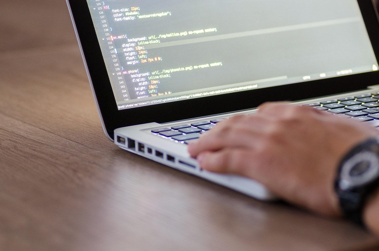 Representative image: software developer laptop office