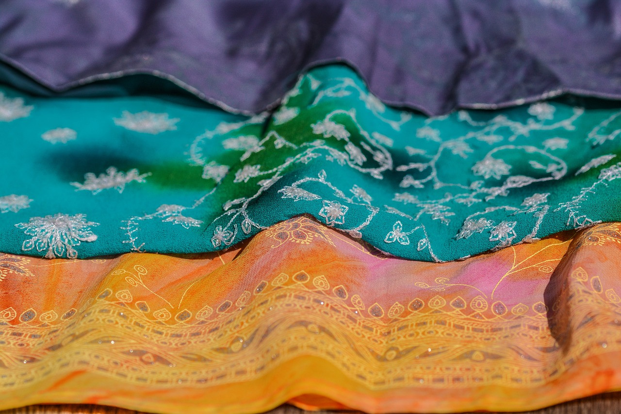 Representative image: embroidered silk fabric