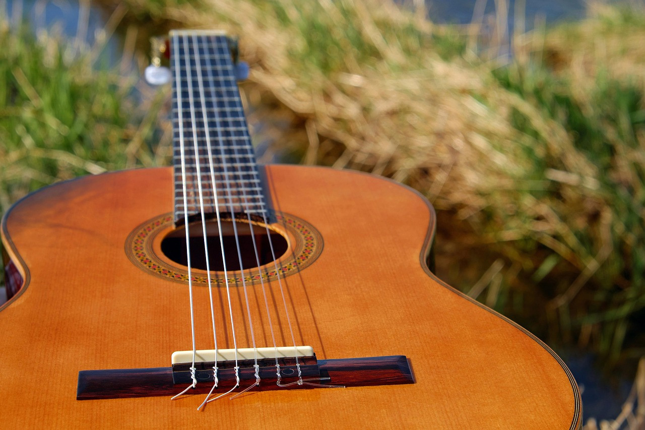 Representative image: acoustic guitar on a stage