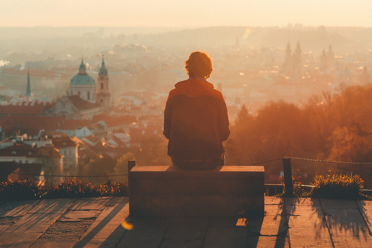 Representative image: teenager sitting alone on bench