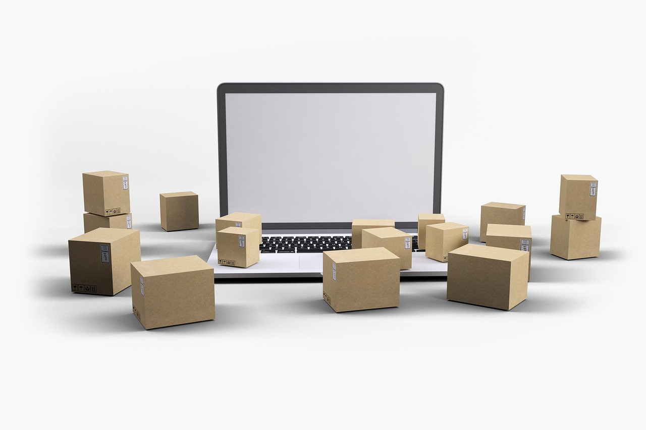 Representative image: cardboard parcels warehouse