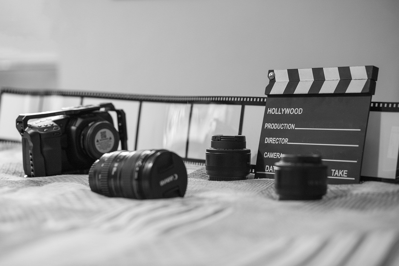 Representative image: film clapperboard on set