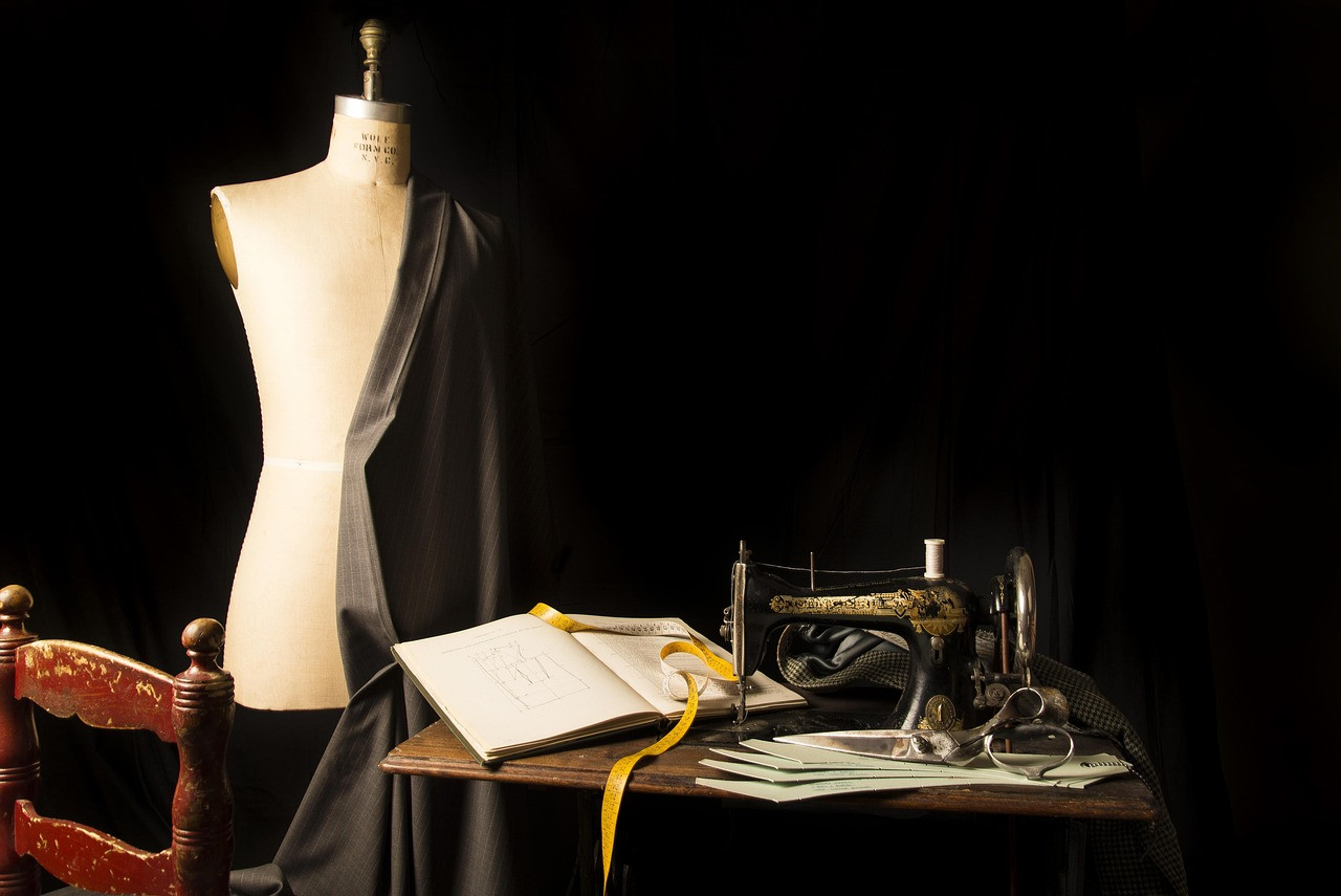 Representative image: upcycled fabric sewing workshop