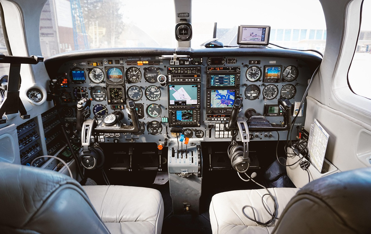 Representative image: airplane cockpit pilots