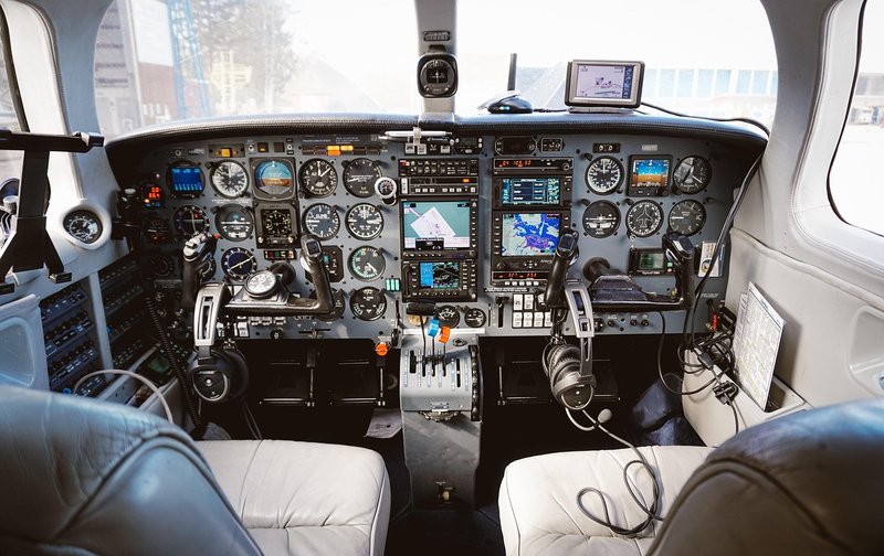 Representative image: airplane cockpit pilots
