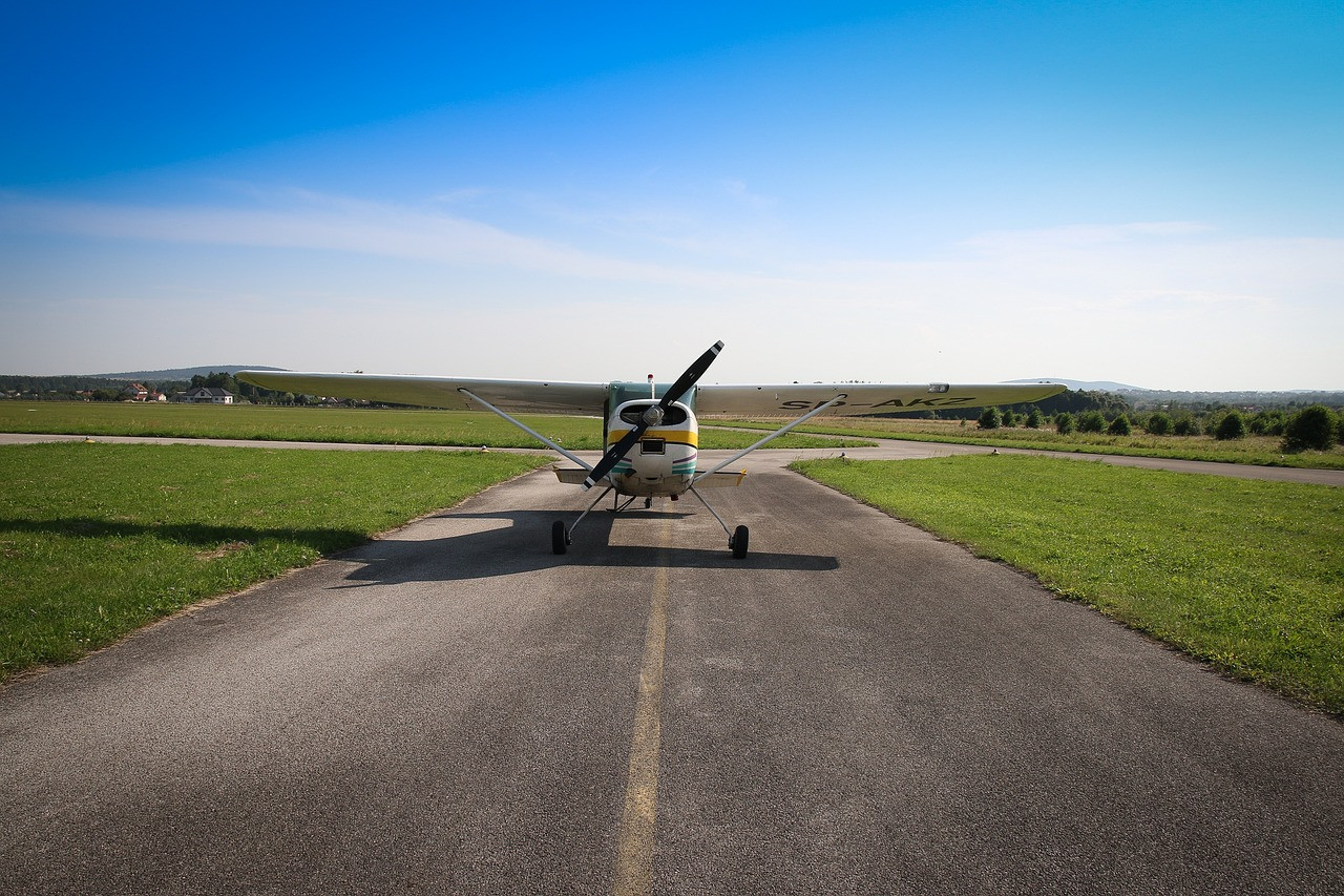 Representative image: small aircraft runway sky
