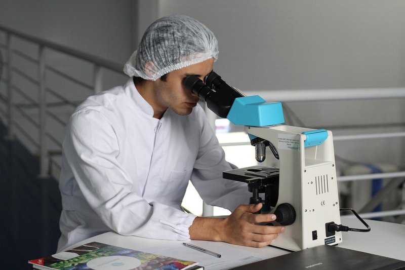 Representative image: scientist laboratory microscope