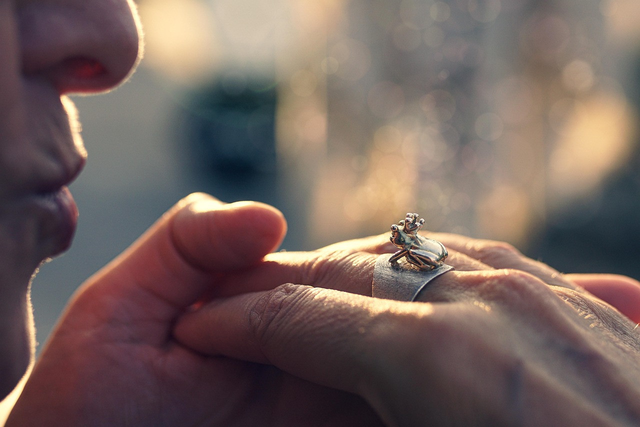Representative image: smart ring on finger