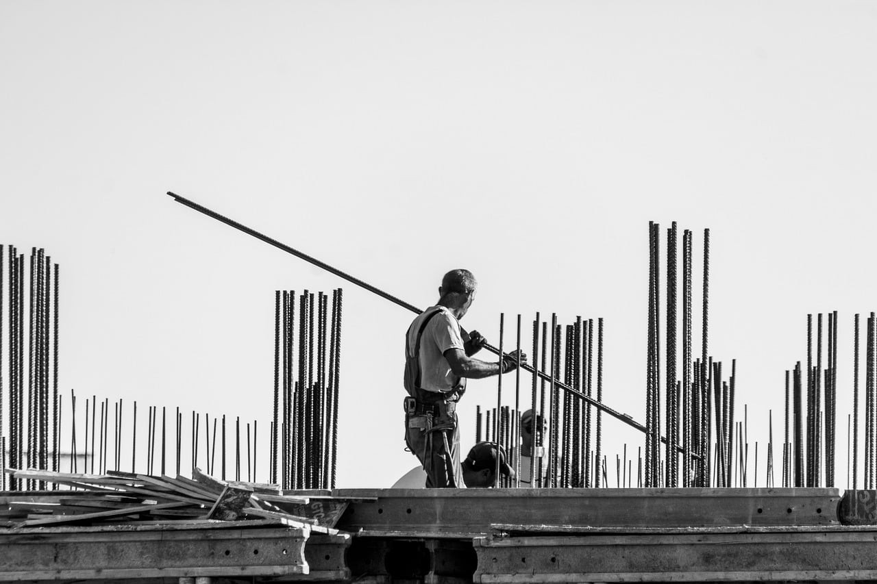 Representative image: cement bags construction site