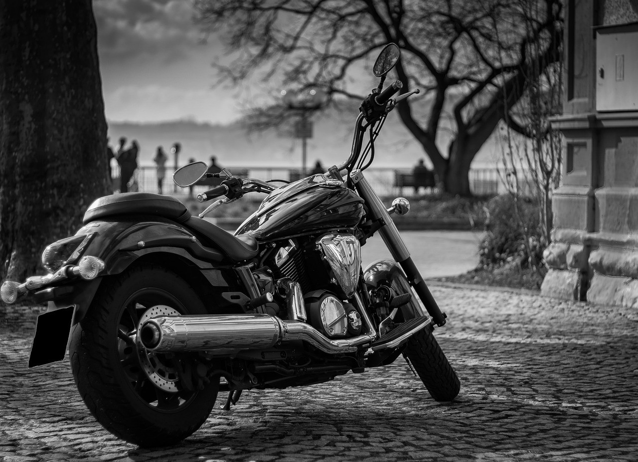 Representative image: motorcycle parked on street