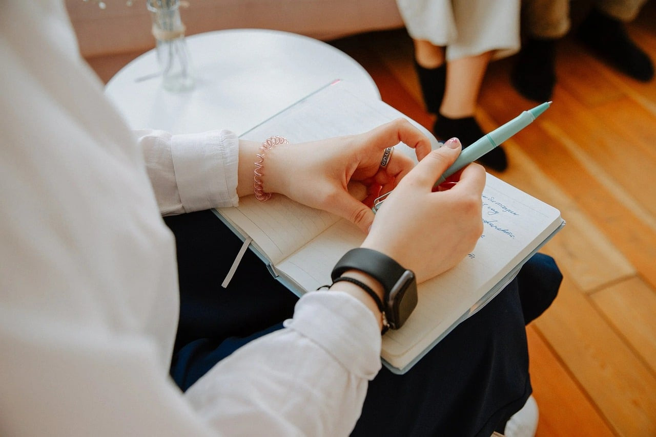 Representative image: counselling session notebook