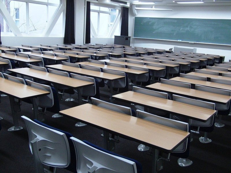 Representative image: university students in a lecture hall