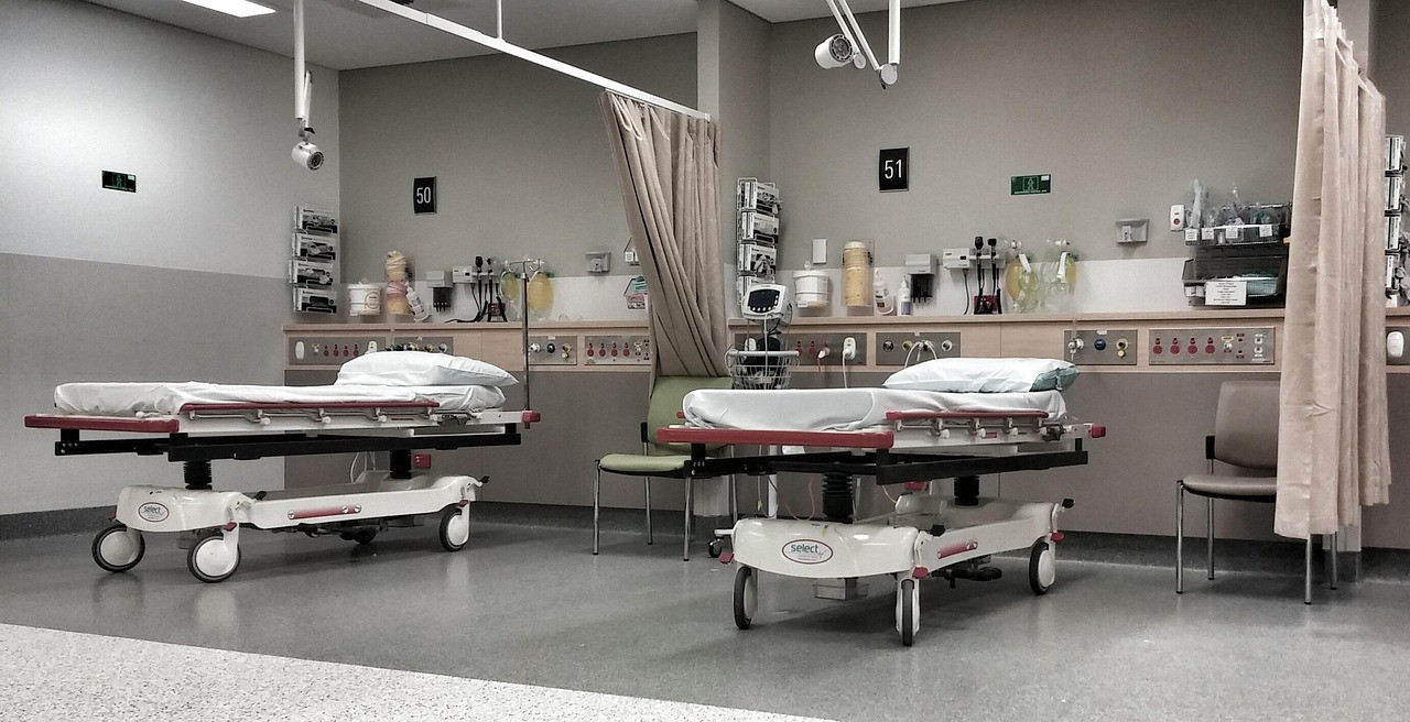 Representative image: hospital corridor empty beds
