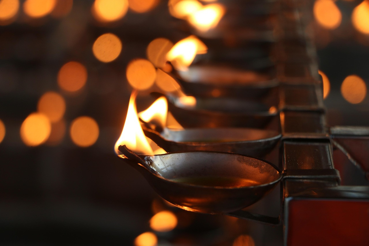 Representative image: temple bells and diyas