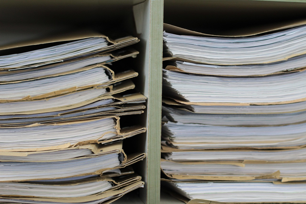 Representative image: office files stack